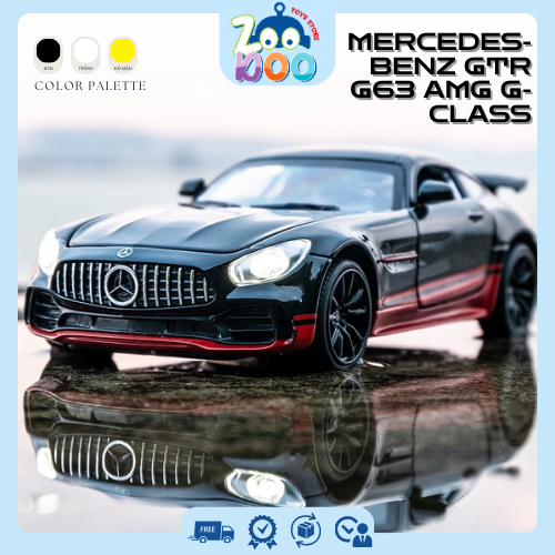 Mercedes Benz AMG GTR, G63 AMG G-Class, AMG GT R โลหะผสมรถสปอร์ตรุ่น 1:32 Scale สําหรับจอแสดงผล