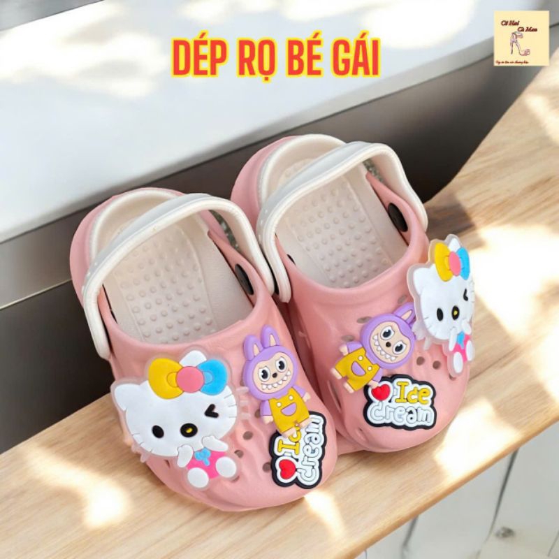 6181:รองเท้าแตะขนมปังพลาสติกสําหรับผู้หญิงมีไฟกระพริบด้านบนและสติกเกอร์น่ารักรุ่นใหม่