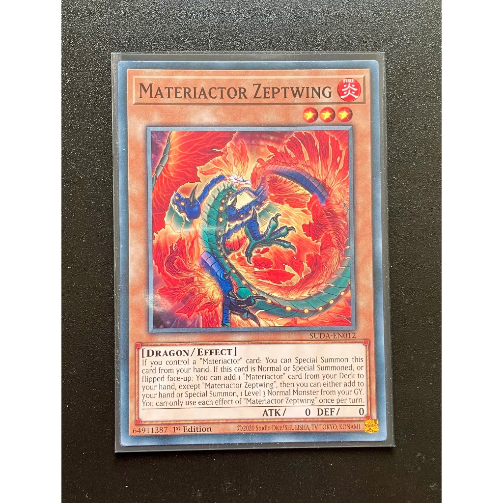 YMS - [การ์ด Yugioh] - [TCG-UK] - SUDA-EN012 - Materiactor Zeptwing - Common - รุ่นที่ 1