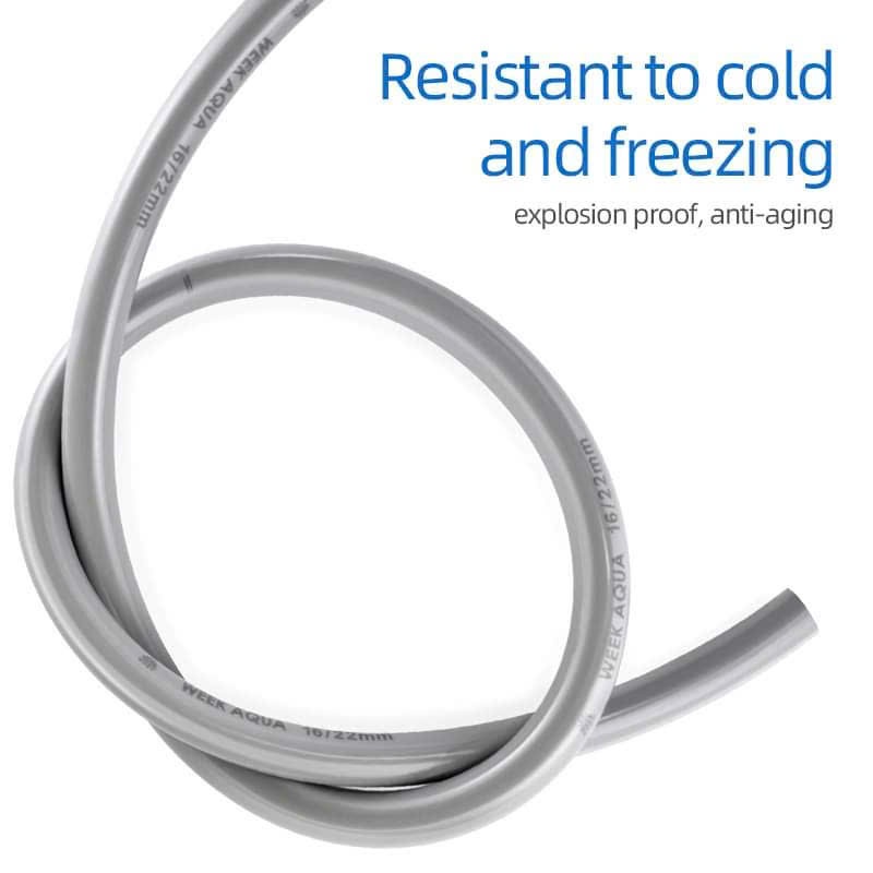 Week F16 หลอดป้องกันการพับ - หลอดป้องกันการพับสีเทาทึบแสง - F16 เชือกป้องกันการพับ