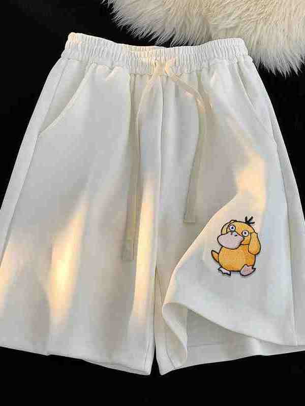 กางเกงขาสั้น Unisex สําหรับผู้ชายและผู้หญิง รูป Koduck น่ารัก - NEMO SHOP - พิมพ์คมชัดไม่หลุดลอก