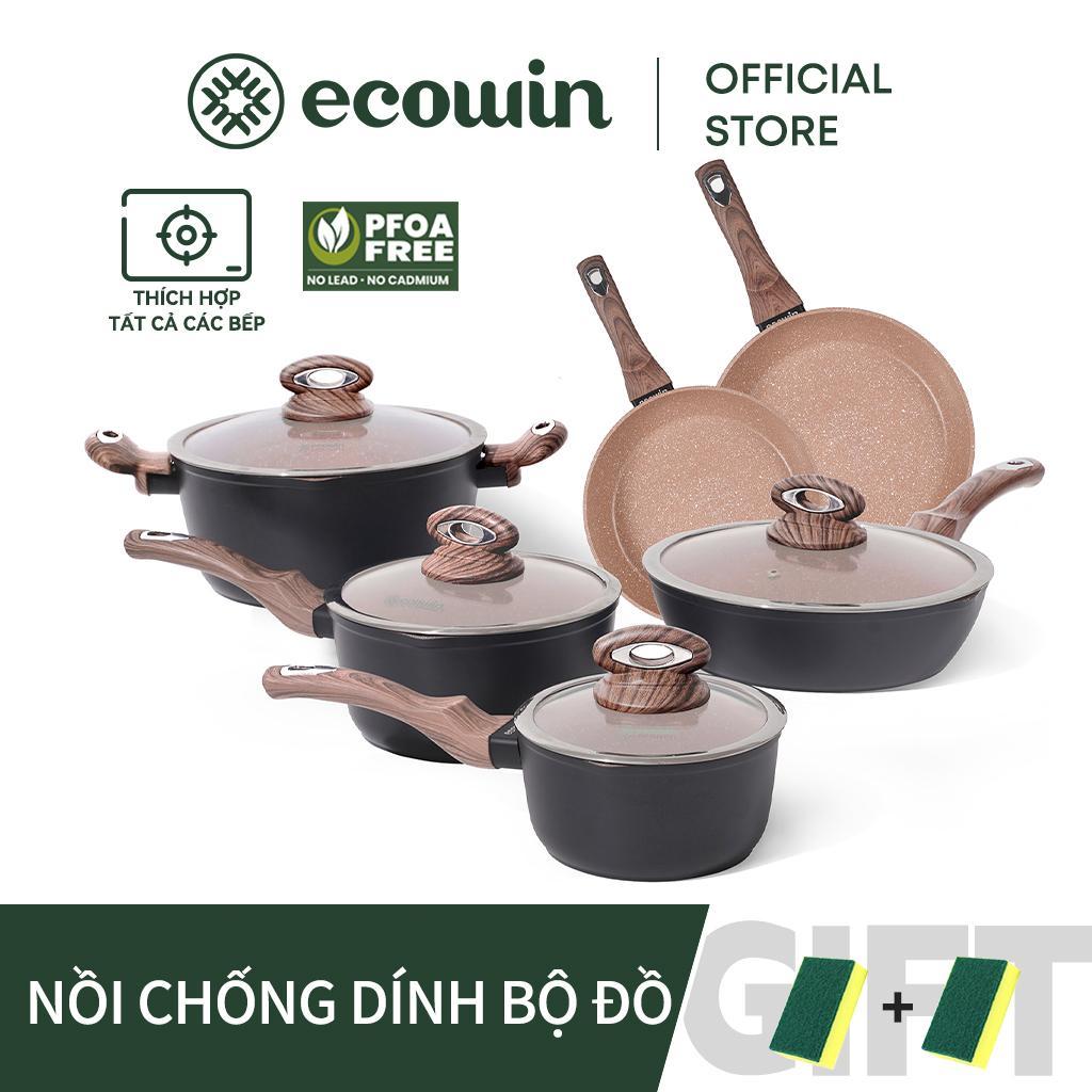 Ecowin ชุดกระทะเหนียวสายยอดนิยมเหมาะสําหรับห้องครัวทั้งหมด coco-1