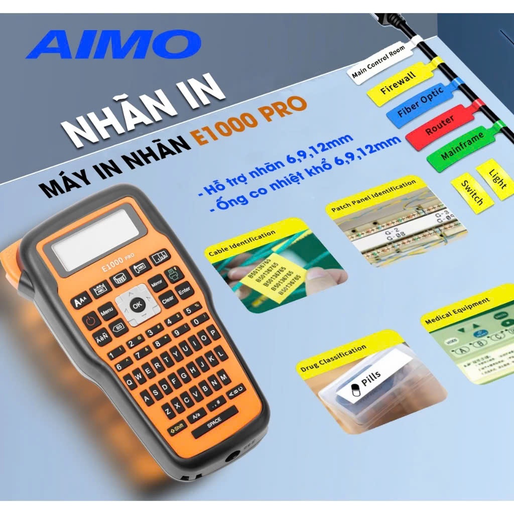 ป้ายพิมพ์สําหรับ AIMO E1000 Pro | สินค้าของแท้ I ใบรับรองใบแจ้งหนี้เต็ม