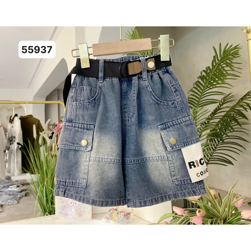 กางเกงยีนส์ขาสั้นสําหรับเด็กผู้ชาย 16-20(90-130)