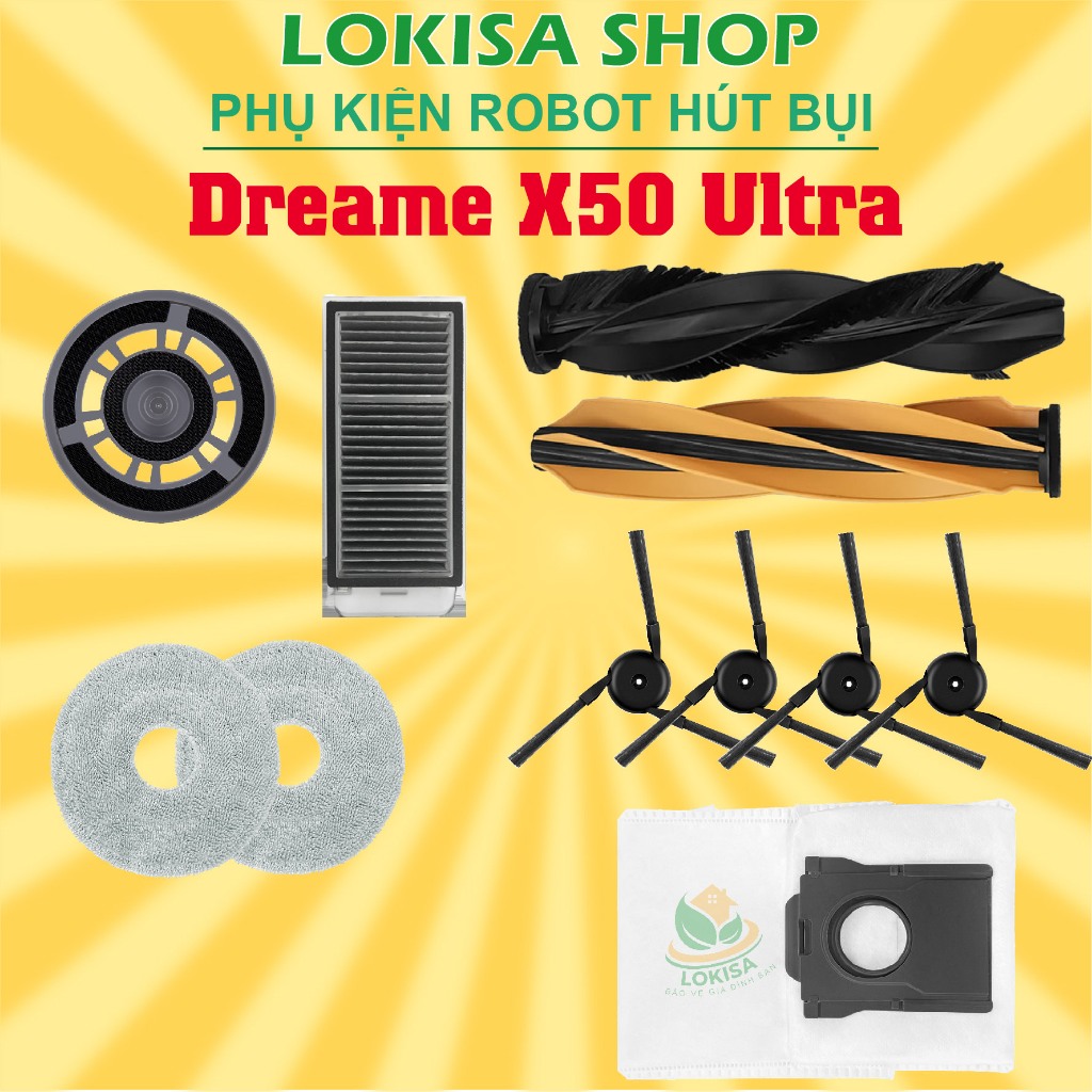 อุปกรณ์เสริมเครื่องดูดฝุ่นหุ่นยนต์ Dreame X50 Ultra - อุปกรณ์เสริม Dreame X50 Ultra - ผ้าทําความสะอา