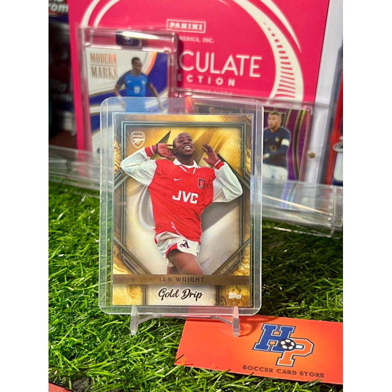 Ian Wright Gold Drip Topps Arsenal Fan Set 2024 การ์ดฟุตบอล