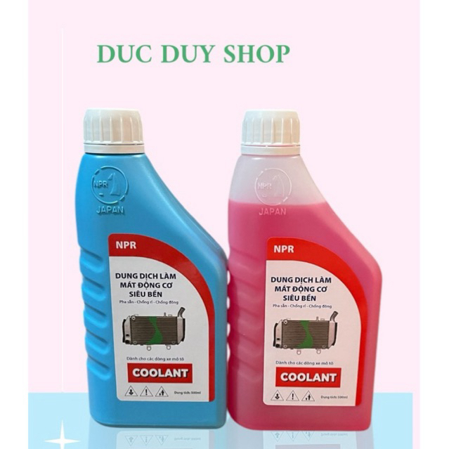 COMBO 5 BOTTLES of HonDa - Yamaha motorcycle Coolant แท้ Honda Pre-Mix Coolant จากประเทศไทย