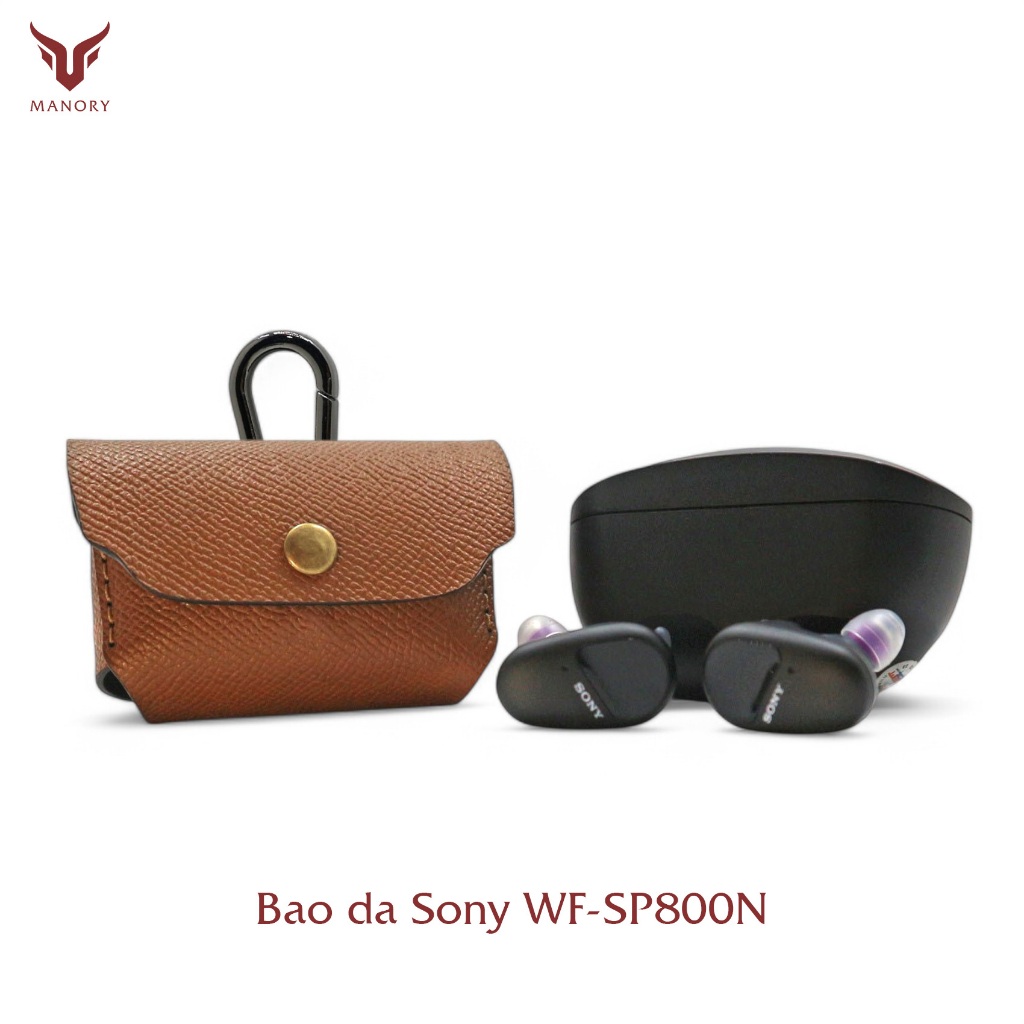 เคสหนัง Sony WF-SP800N [หนังวัว - ทําด้วยมือ] หนังมันคอรี่