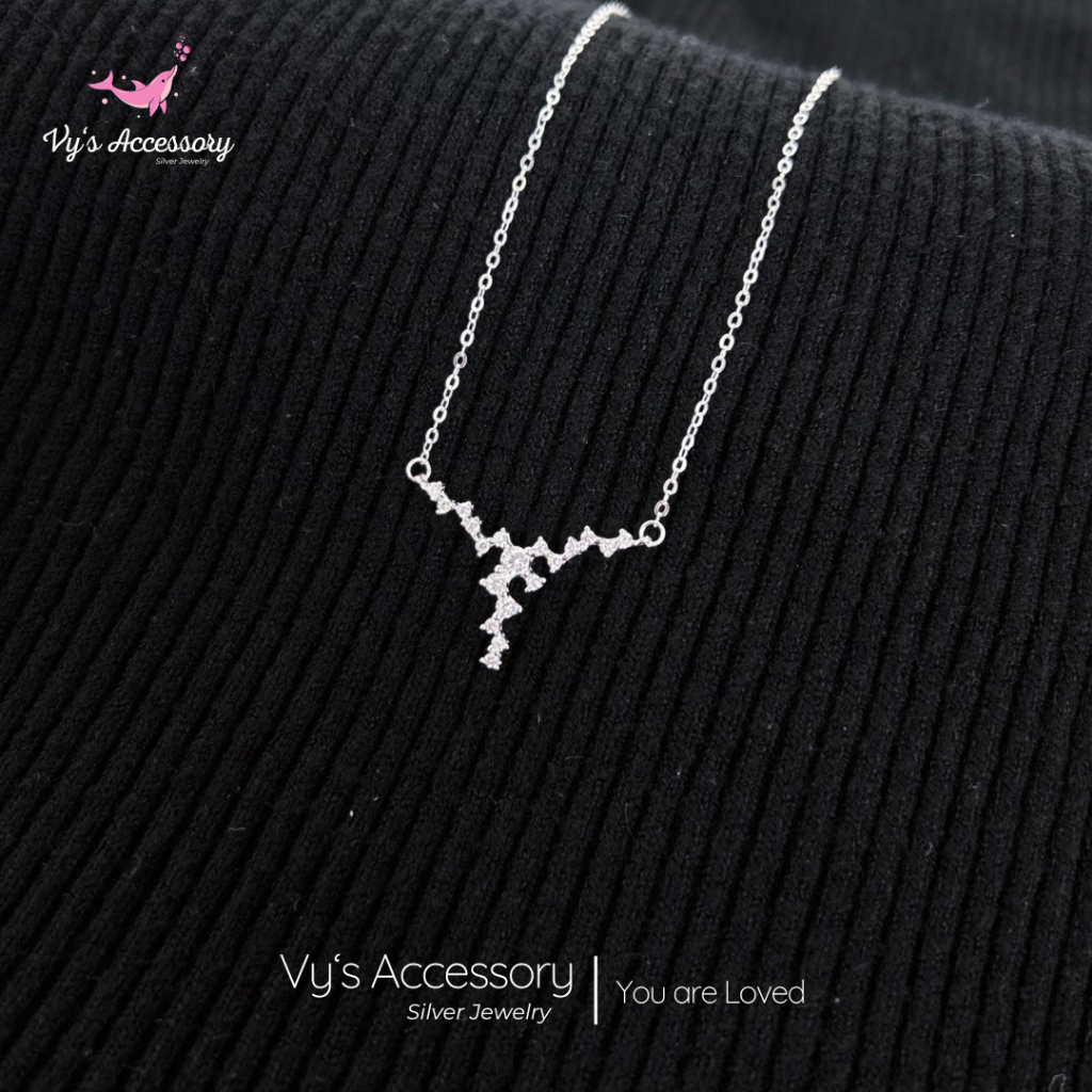 อุปกรณ์เสริมของ Vy DM129 สร้อยคอเงินน้ําแข็ง