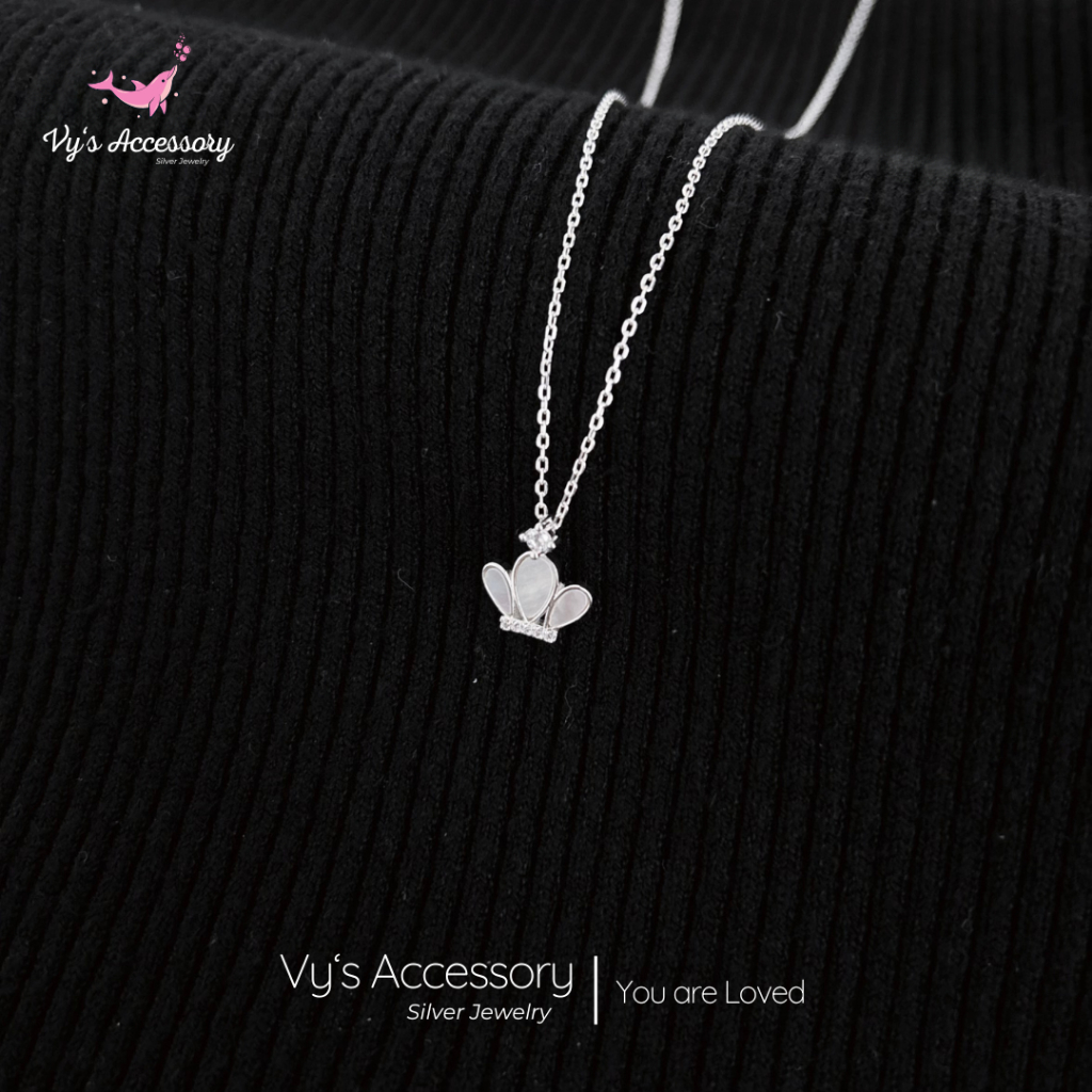 Vys Accessory DM101 สร้อยคอเงินแม่มุก