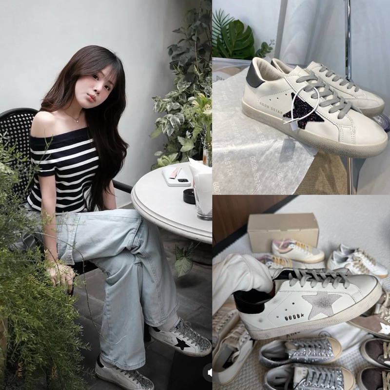 GGDB Sneaker Shoes สําหรับผู้ชายและผู้หญิง รองเท้าปักดาว