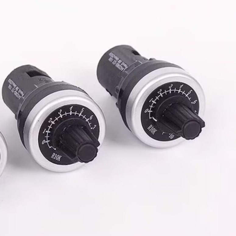 TAYIEEI LA42DWQ-22 เครื่องวัดความเร็วลมแบบหมุน 22 มม. - Potentiometer สําหรับติดตั้งตู้ไฟฟ้าอินเวอร์