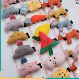 พีเค10414 - ชุดกิ๊บแตงโมกล้วยสับปะรดตลก - เครื่องประดับแฟชั่นสําหรับเด็ก