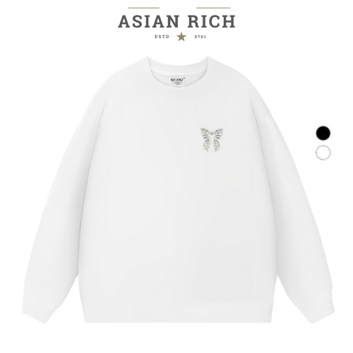 Asian Rich Premium Lace Ribbon Sweater ซ้ายเล็ก