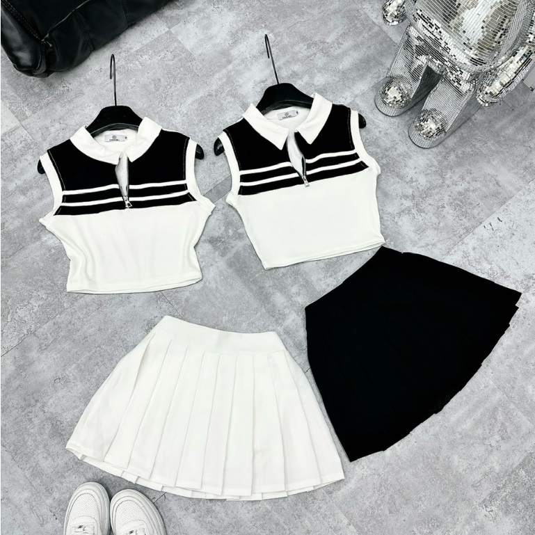 ชุดเสื้อเชิ้ตและกระโปรง ชุดเสื้อผ้าผู้หญิงสุดหรู LATEST MODEL เสื้อ cvจีบระดับไฮเอนด์เทรนด์มาแรง AD1