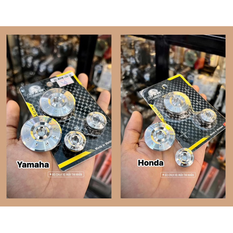304 Cnc 618racing V2 สกรูถาดไฟสแตนเลสติดตั้งสําหรับ Yamaha - Honda!