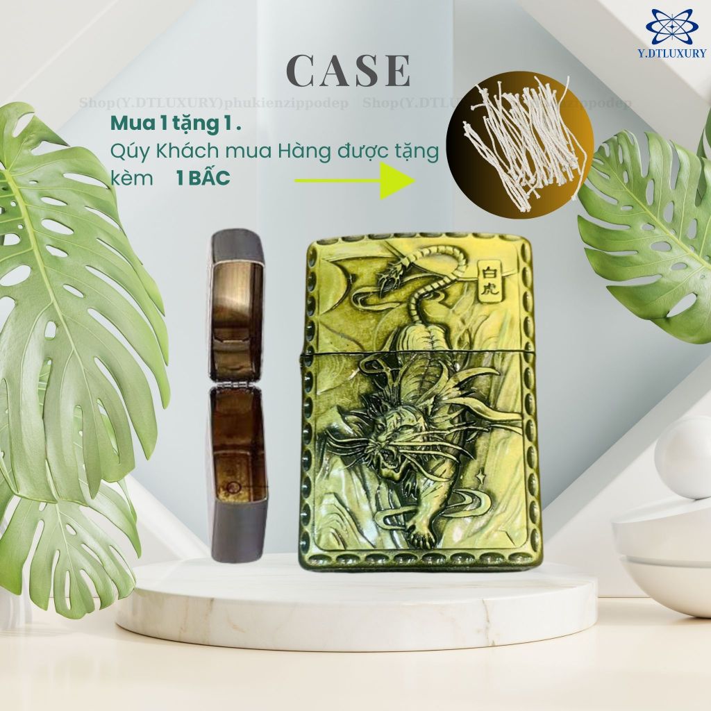 เคส ZIPPO ที่ไม่ซ้ําใคร ฟรี ZIPPO CREAM, (Y009D) วัสดุทองเหลือง, รุ่น Divers (ไม่รวมฟอยล์)