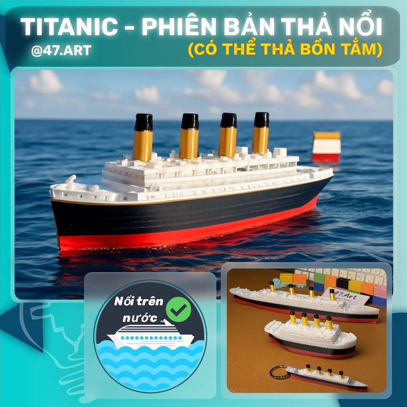 ถังเก็บน้ําแบบหล่นรุ่นเรือไททานิค [ของแท้ 47ART-IN 3D] โรมิโอและจูลีต ของขวัญ เรือไททานิค