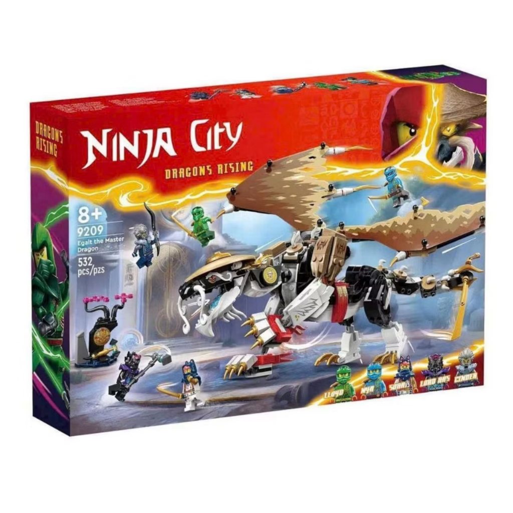 ของเล่นประกอบ71809 มาสเตอร์ดราก้อน วู 532 ชิ้น