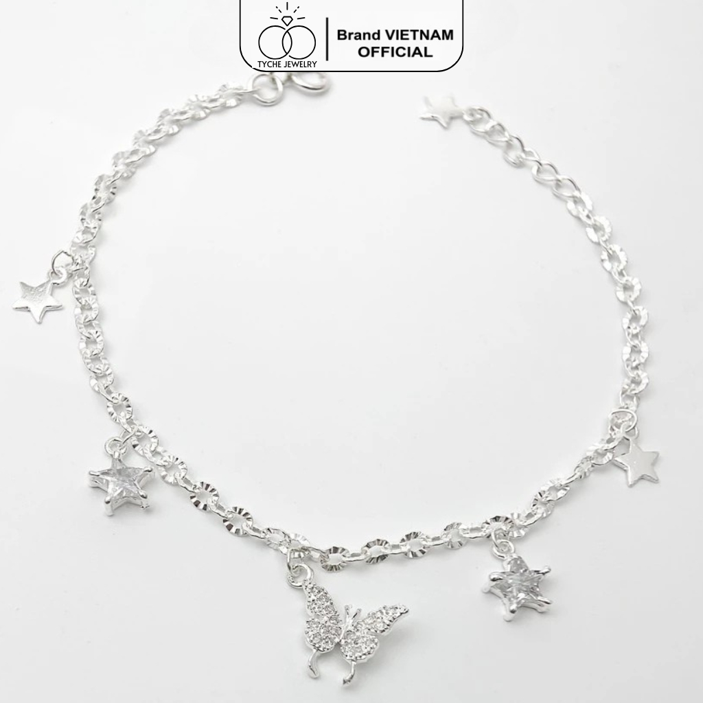 ของขวัญหินรูปผีเสื้อคุณภาพสูง TYCHE JEWELRY สีเงิน JEWELRY