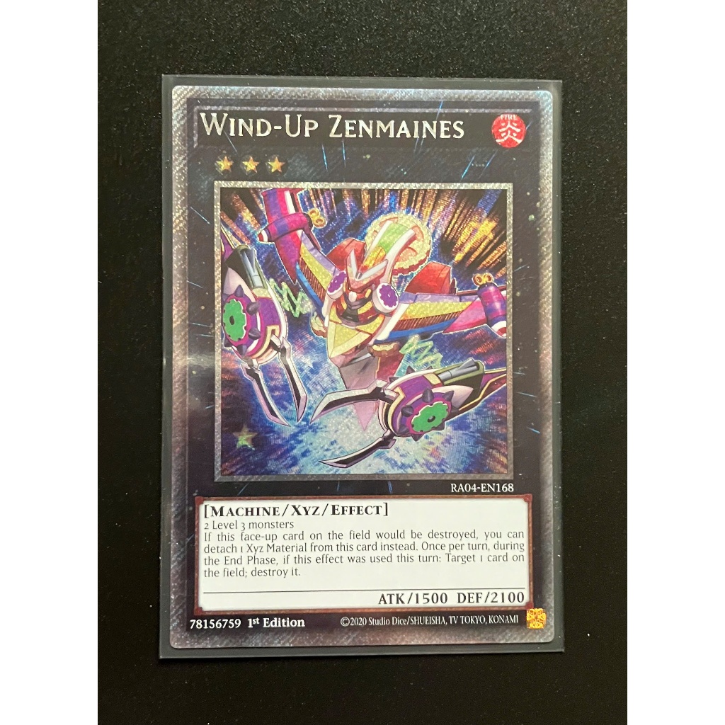 YMS - [การ์ด Yugioh] - [TCG-UK] - RA04-EN168 - Zenmaines Wind-Up - Platinum Secret Rare 1st Edition