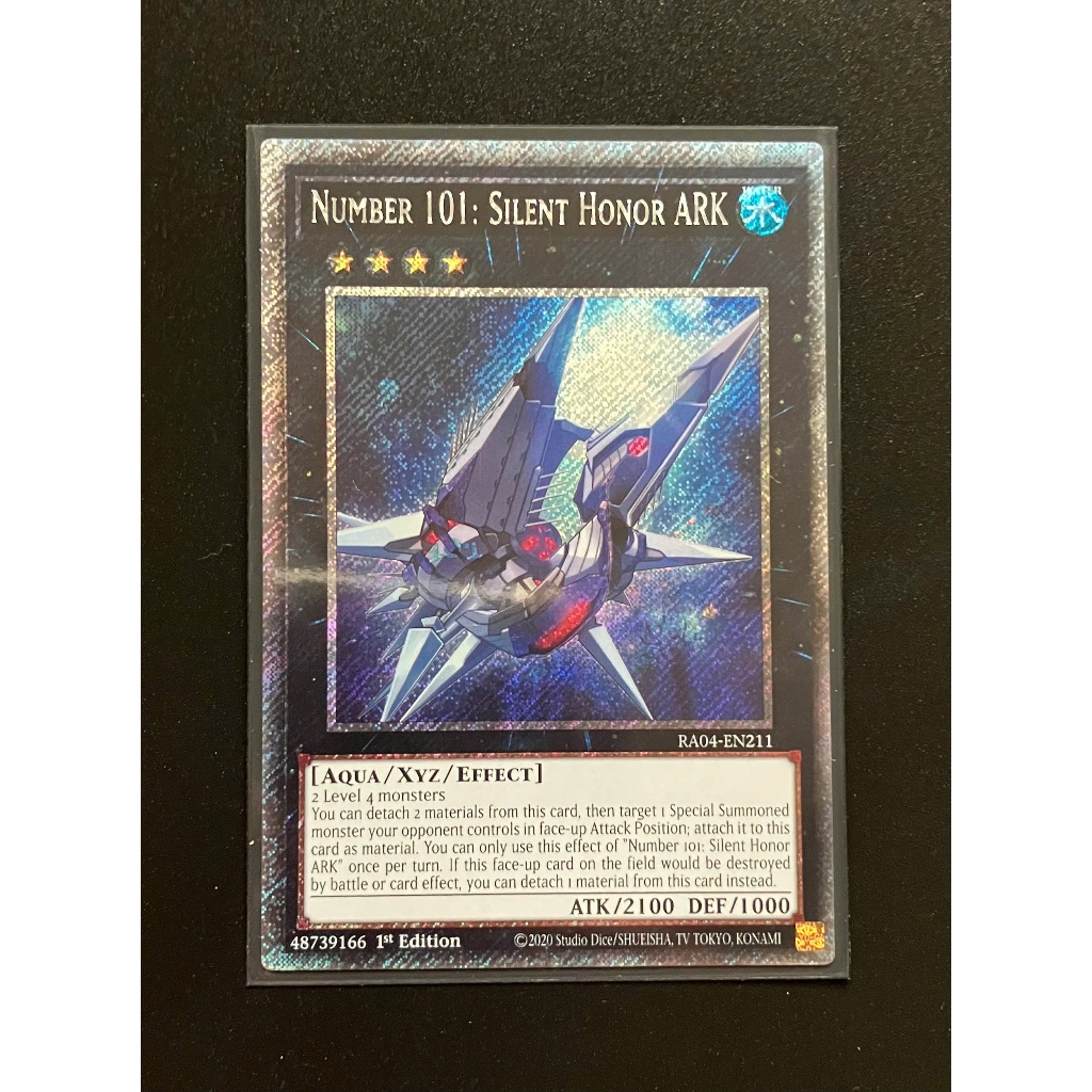 YMS - [การ์ด Yugioh] - [TCG-UK] - RA04-EN211 - หมายเลข 101: Silent Honor ARK - Platinum Secret Rare 