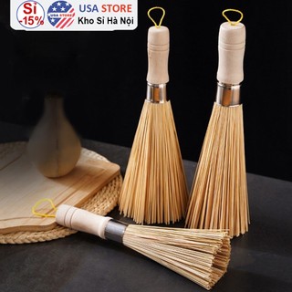 Chổi Cọ Nồi V4 Mới - Cọ Chảo Cán Gỗ Chổi Tre Cọ Chảo Phục Vụ Trong Gia Đình Nhà Hàng Khách Sạn Thân Thiên Môi Trường