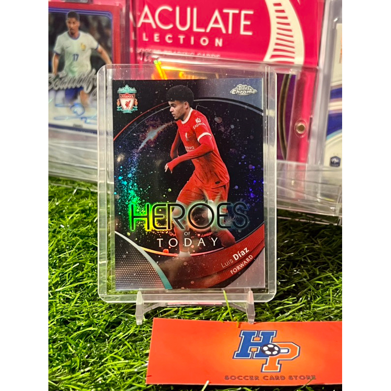 การ์ดฟุตบอล Luis Diaz Herose Refractor Topps Chrome Liverpool 2023/24