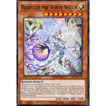 การ์ด Yugioh ของแท้ UK ALIN-EN012 "Diabellze the White Witch" หายากมาก