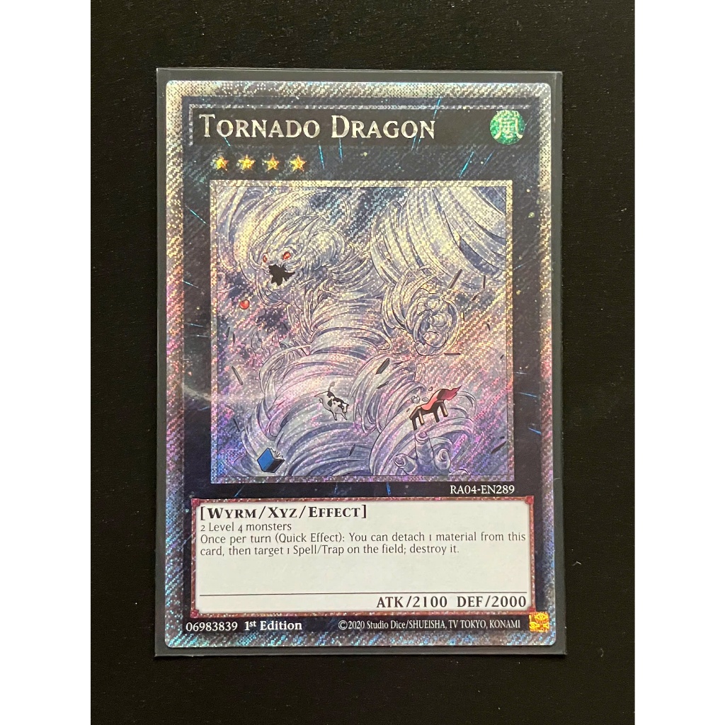 YMS - [การ์ด Yugioh] - [TCG-UK] - RA04-EN289 - Tornado Dragon - Platinum Secret Rare 1st Edition