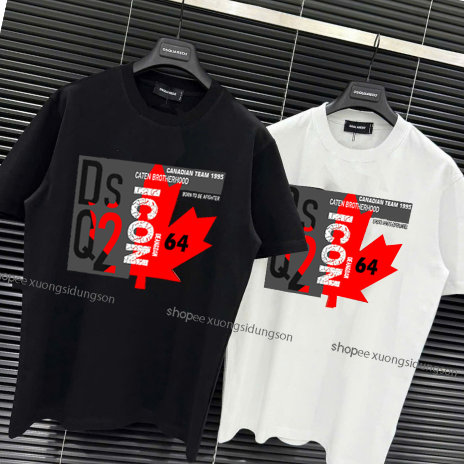 เสื้อยืด Dsq2 icon 64 คอกลมแขนกุด เสื้อยืด Icon Dsq2 64 สําหรับผู้ชายและผู้หญิงเทรนด์ร้อนแรงในเกาหลี