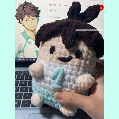 Haikyuu Mochi Oikawa Tooru (แถมพวงกุญแจพร้อมตัวละคร)