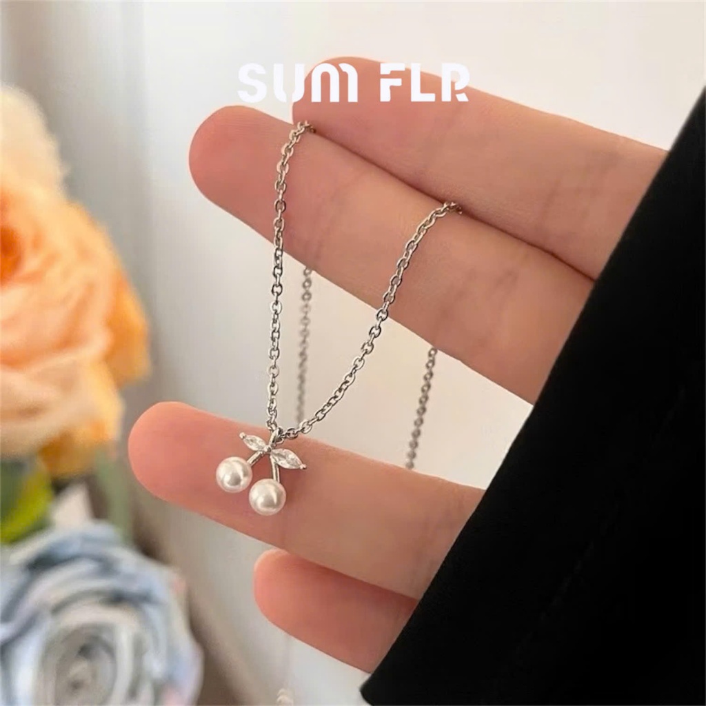 SUM FLR - สร้อยคอพร้อมจี้เชอร์รี่