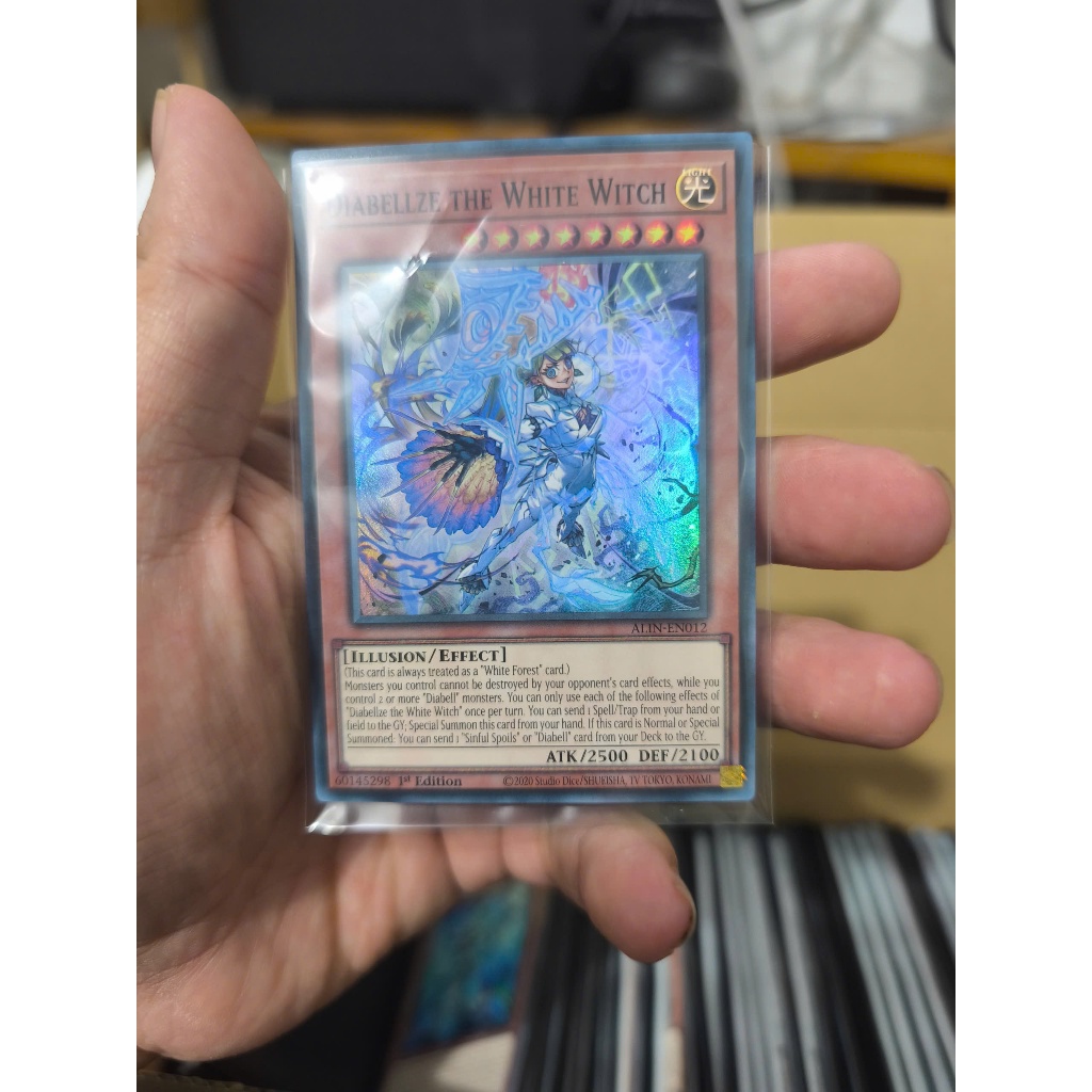 [Yugioh Funny Shop] การ์ด 1 ใบ ALIN-EN012 "Diabellze the White Witch" หายากมาก