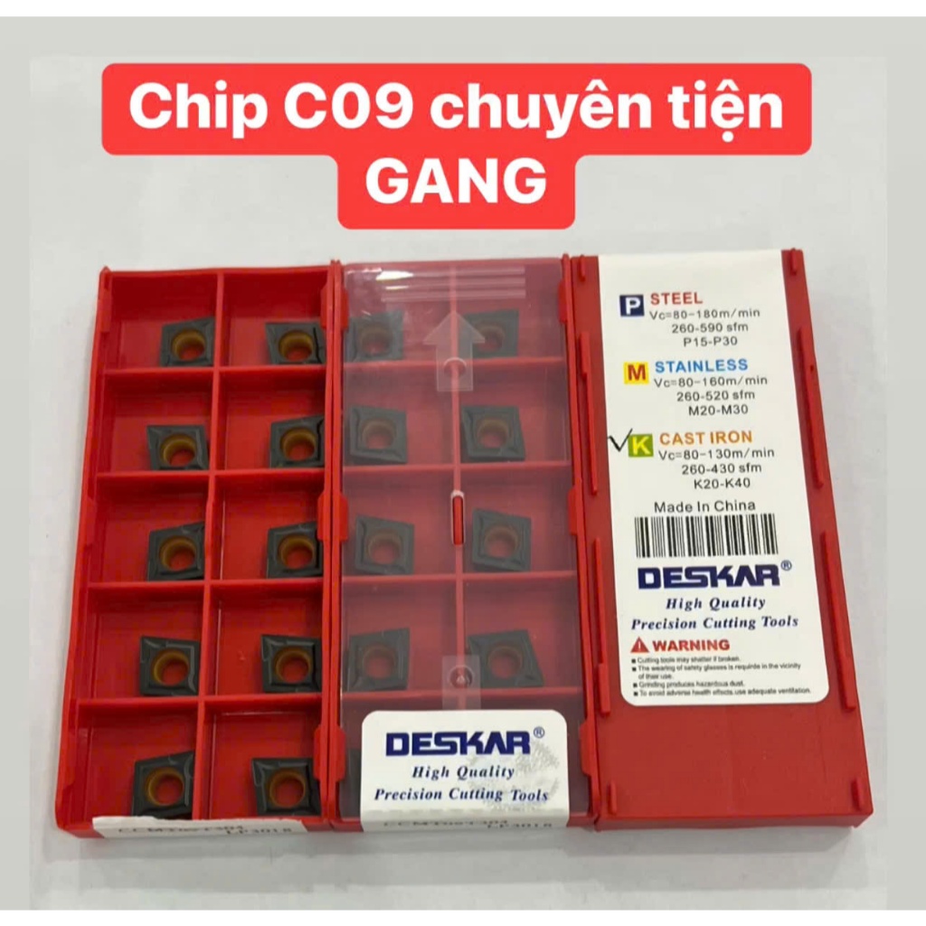 Chip C09 เชี่ยวชาญในการหมุนเหล็กหล่อจาก DESKAR