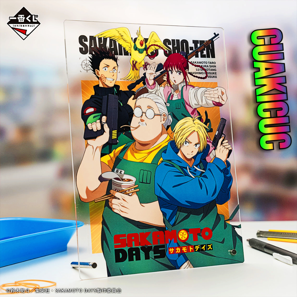 BANDAI Prize C Premium Acrylic Board - Sakamoto Shouten - รายการแสดง - Ichiban Kuji SAKAMOTO DAYS