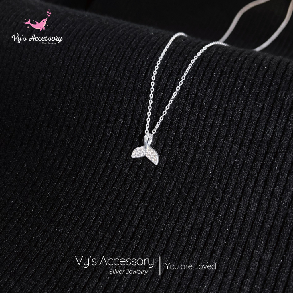อุปกรณ์เสริมของ Vy DM55 สร้อยคอหางปลาสีเงิน