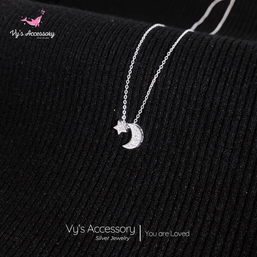 อุปกรณ์เสริมของ Vys DM75 สร้อยคอเงิน Moon Star