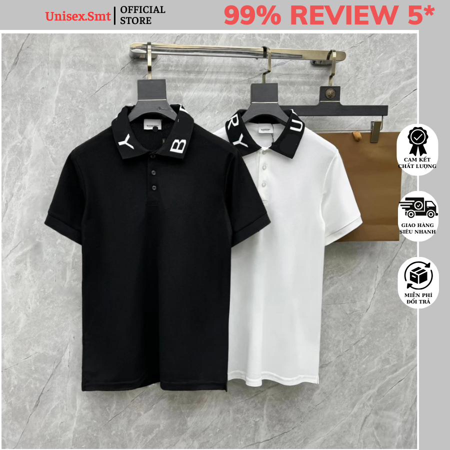 เสื้อโปโลผู้ชายและผู้หญิง เสื้อโปโลผู้ชาย BBR ลายทอคอปกสวยมาก ผ้าฝ้าย 100% Super Hotrend