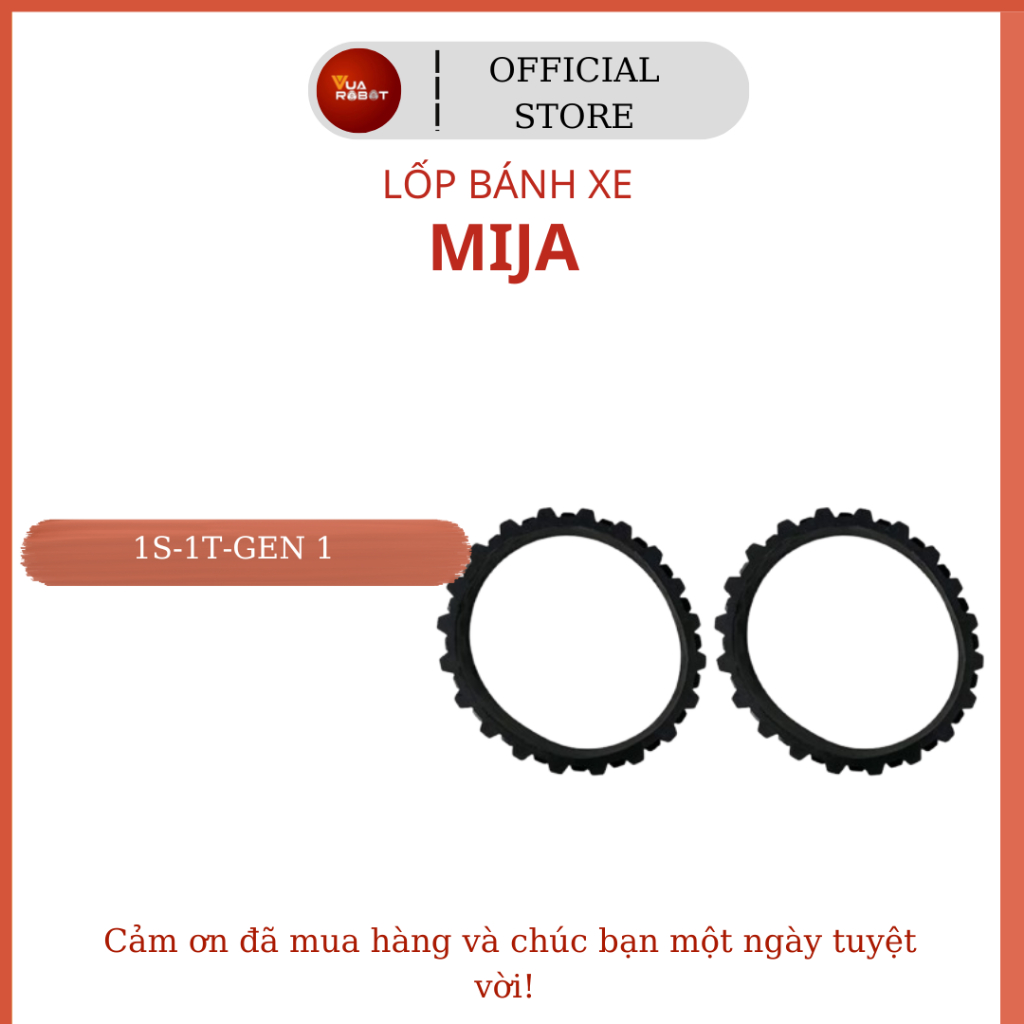 ยางล้อหุ่นยนต์Mijia Gen 1, SDJQR01RR, SDJQR02RR, SDJQR3RR,1S, Roborock S5 _ ฝาครอบทดแทน