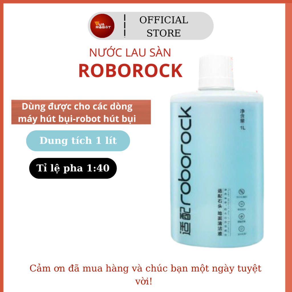 น้ํายาทําความสะอาดเฉพาะสําหรับเครื่องดูดฝุ่นหุ่นยนต์ Roborock S5 S50 S55 S6 Max V Ultra 1 ลิตร