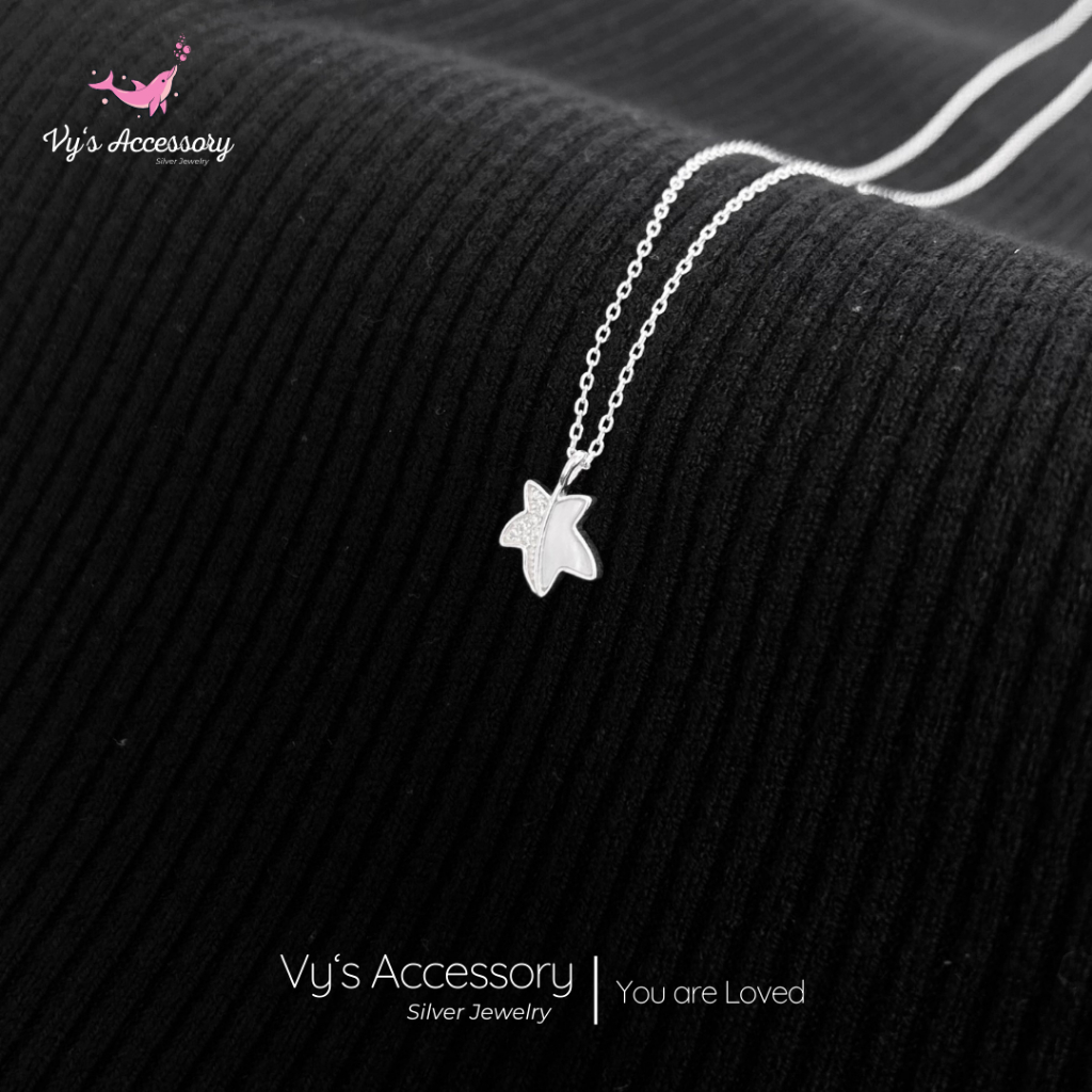 Vys Accessory DM50 สร้อยคอเงินใบเมเปิ้ล
