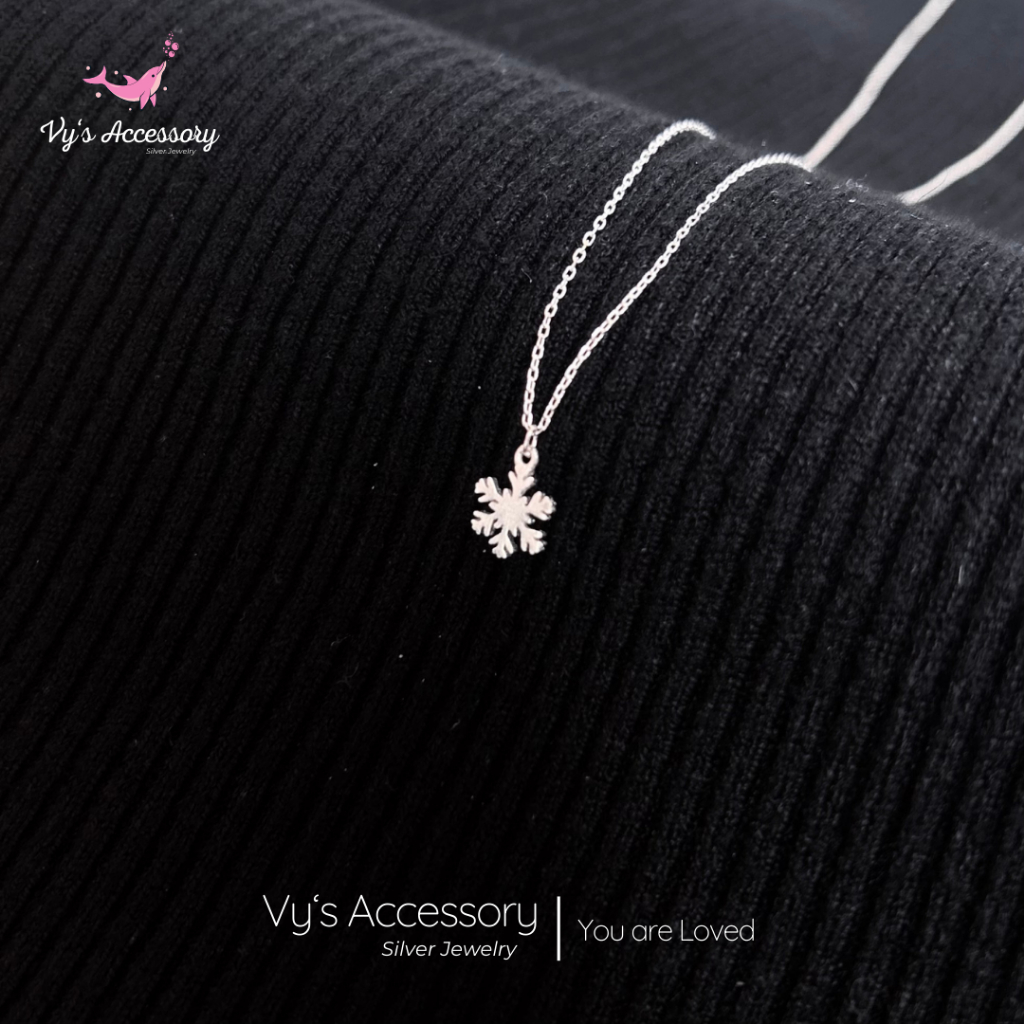 Vys Accessory DM99 สร้อยคอเงินเกล็ดหิมะ