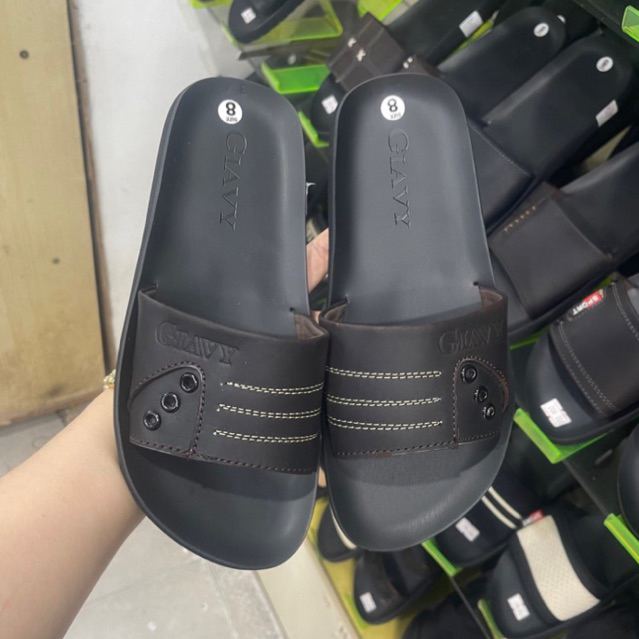 รองเท้าแตะผู้หญิง GIA VY ของแท้ SLIPPERS (Giavy TK450 & TK504 สีน้ําตาล พื้นยางกันน้ํา ผู้หญิง Size 