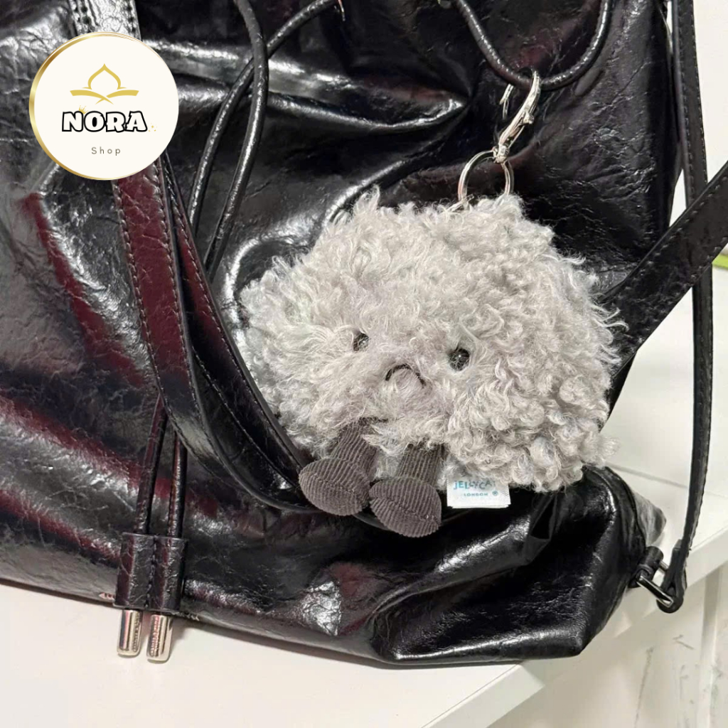 (Excess) JELLYCAT Amuseables Storm Cloud Bag Charm - JELLYCAT Cute Storm Cloud Keychain Full Tag Fre