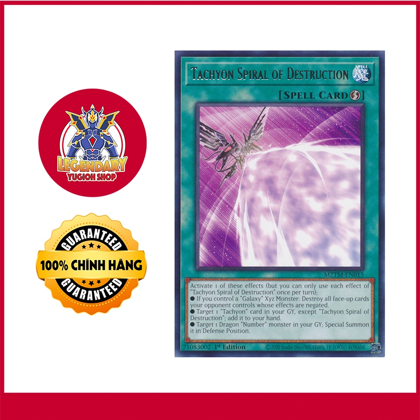 [การ์ด Yugioh ดั้งเดิม] Tachyon Spiral of Destruction