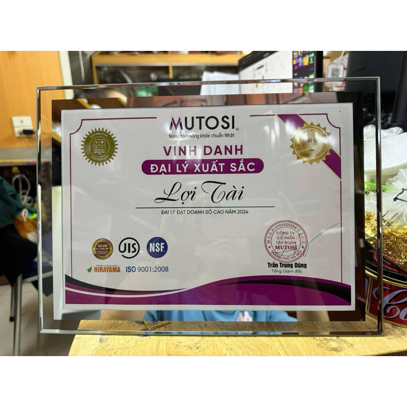 กรอบแว่นตาคริสตัลขอบขอบขนาด 10x15, 13x18, A4, A5 - รวมภาษีมูลค่าเพิ่ม