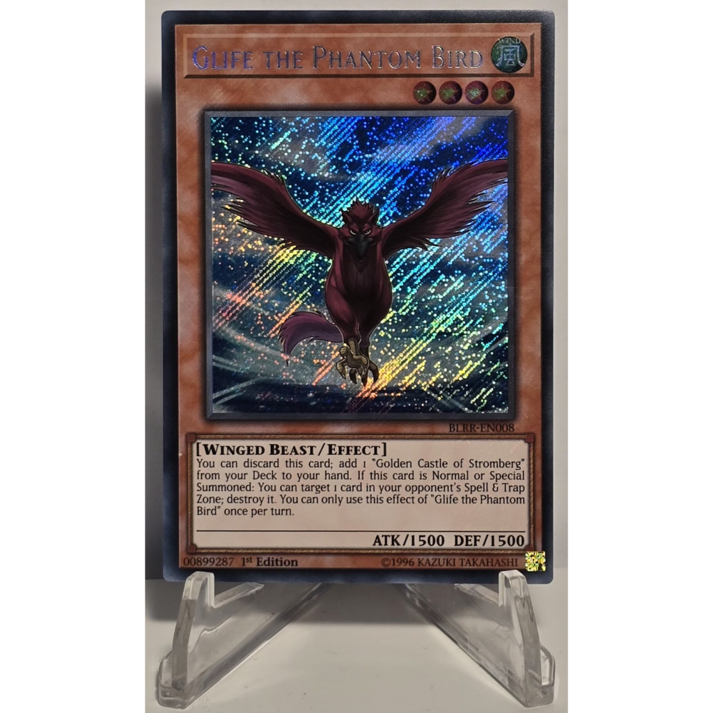 Yugioh Glife The Phantom Bird Card - Secret Rare - ห่อพลาสติกป้องกันฟรี