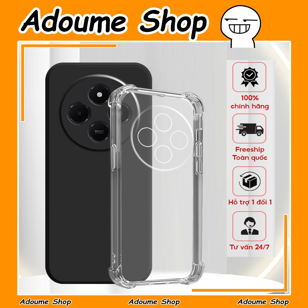 เคส Redmi 14C / Poco C75 กันกระแทก โปร่งใส กันกล้อง