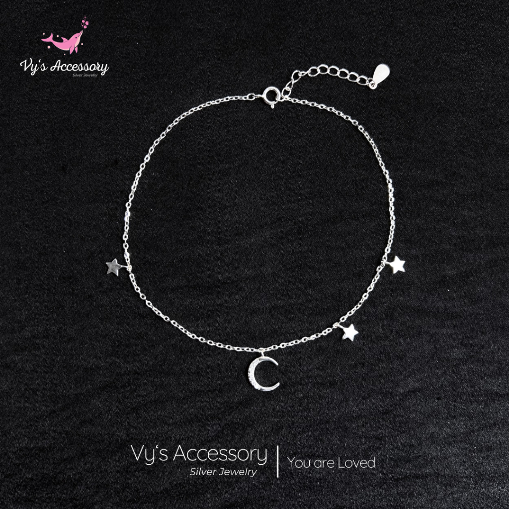 Vys Accessory LC76 Moon Silver Anklet
